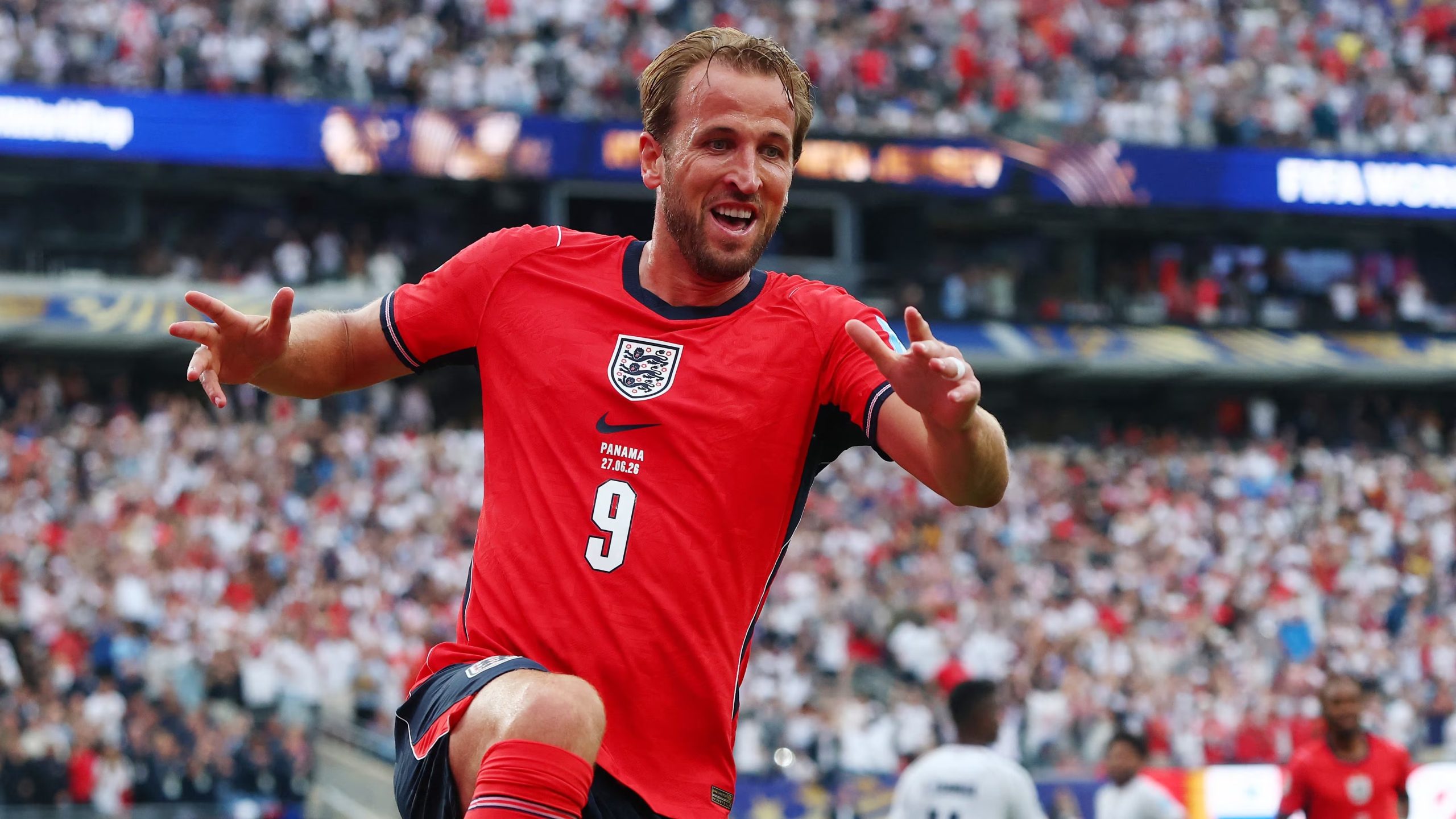 El delantero de Inglaterra Harry Kane tras marcar a Panamá (Reuters/Vincent Carchietta)