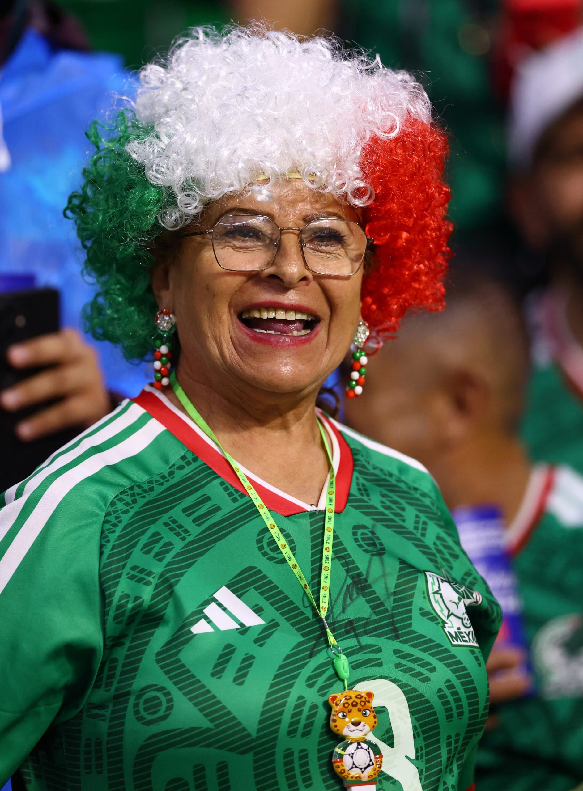 Soccer Football - FIFA World Cup 2026 - Round of 32 - Mexico v Ecuador - Estadio Azteca, Mexico City, Mexico - June 30, 2026 Mexico fan in the stands before the match REUTERS/Raquel Cunha