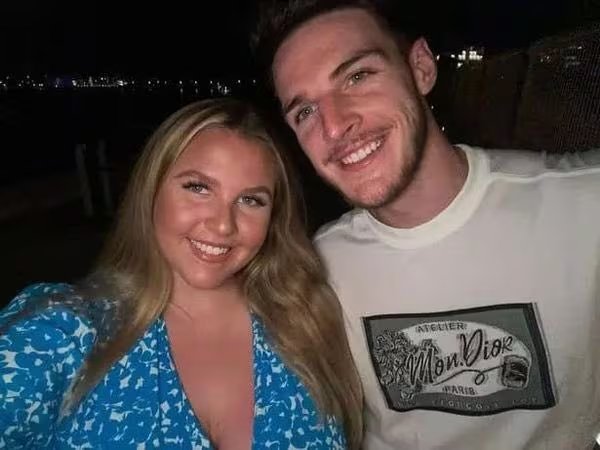 Declan Rice y Lauren Fryer están en pareja desde la adolescencia