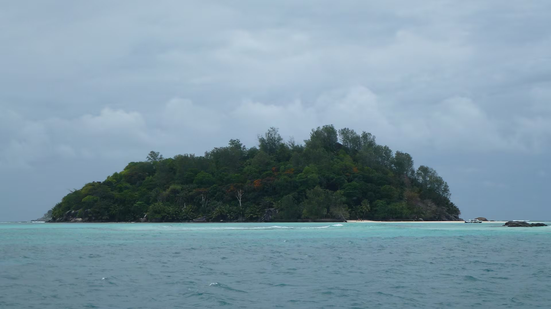 La isla Moyenne es una de las más pequeñas de las Seychelles, y está ubicada frente a la costa de África en el Océano Índico. Tiene menos de diez hectáreas de extensión y menos de dos kilómetros de perímetro (Wikipedia)