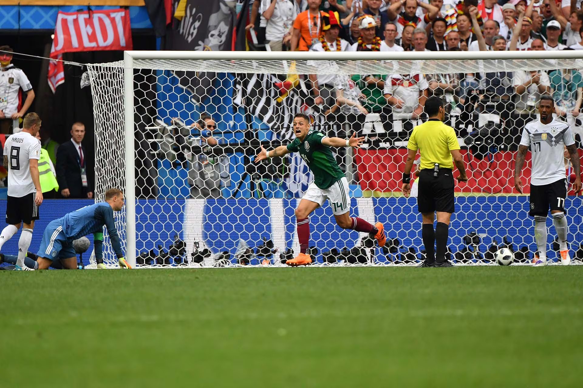Alemania se coronó en 2014, pero quedó fuera en 2018 de manera repentina (AFP PHOTO / Yuri CORTEZ)
