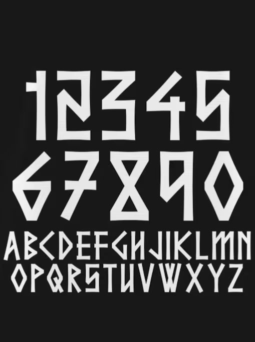 La tipografía inspirada en el alfabeto futhark conecta la camiseta de Noruega con la historia y las raíces culturales del país (Instagram/youaretypography)