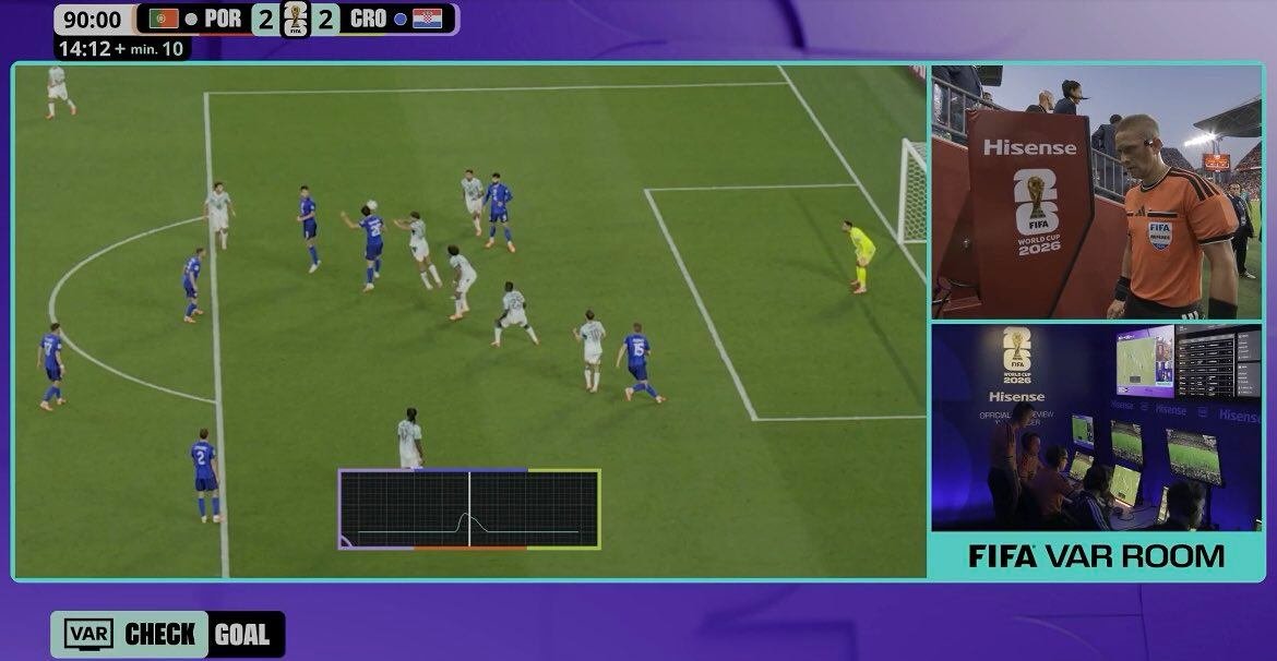 Tanto los árbitros como los espectadores pueden ver cómo funciona la tecnología del balón. (Foto: X /FIFA Media)
