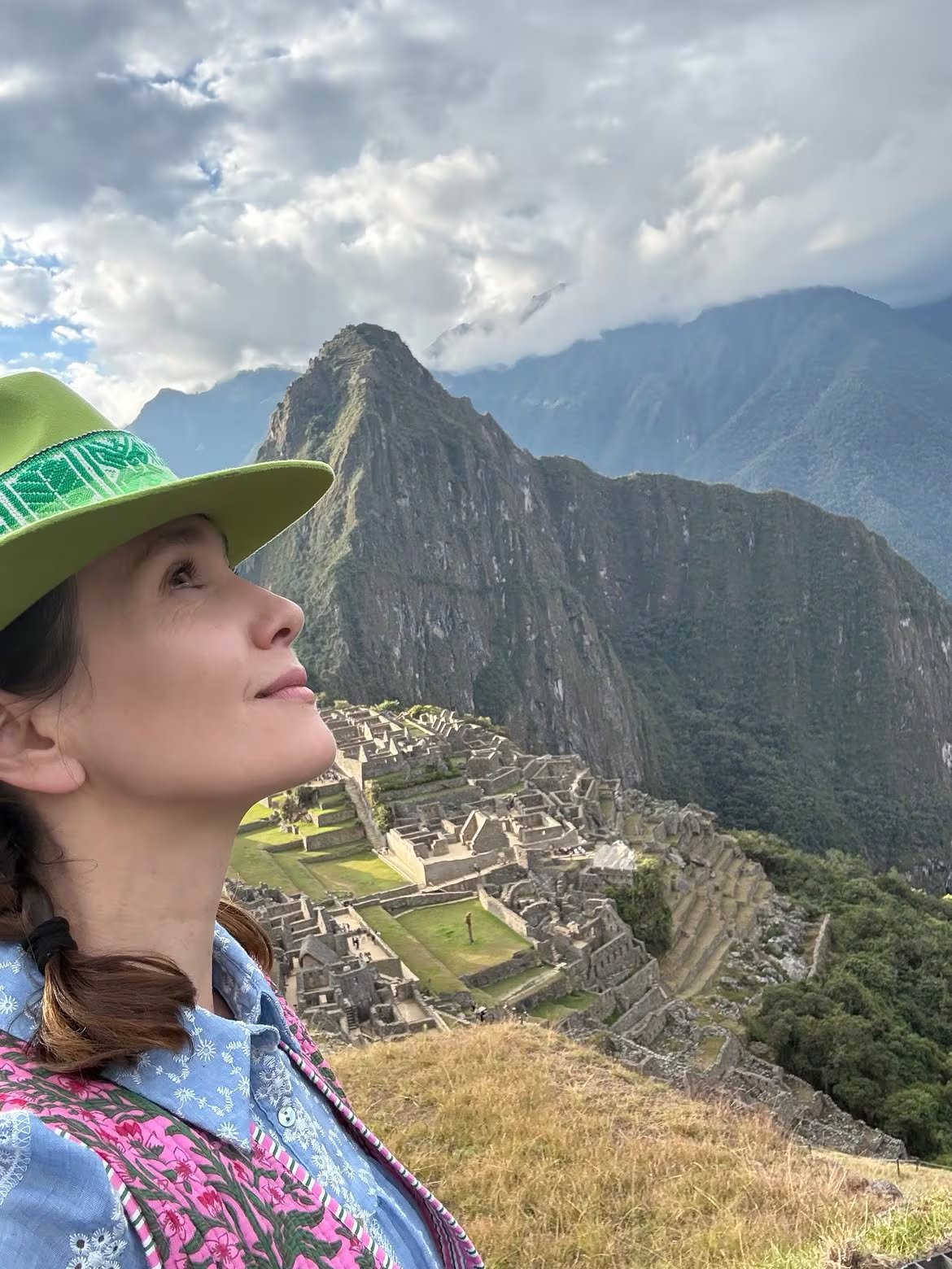 Natalia posó con la ciudad Inca de fondo (Instagram)