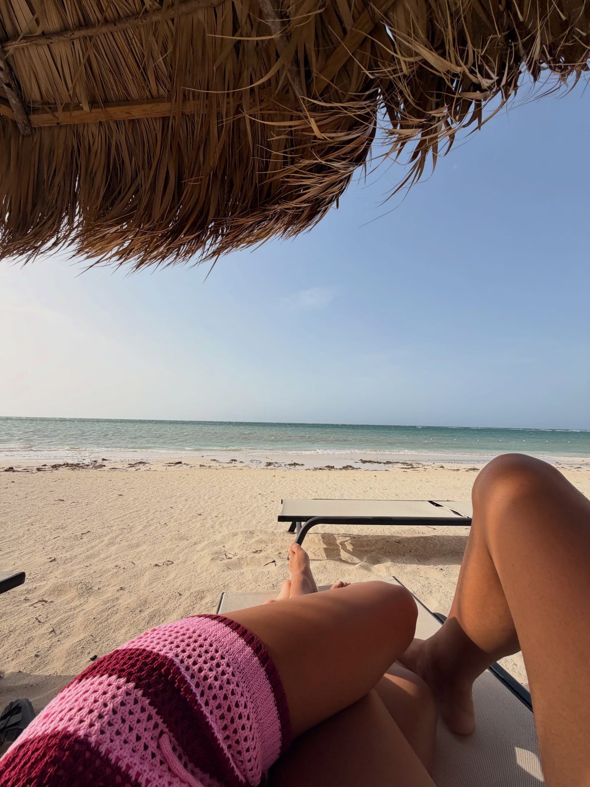 La pareja aprovechó los días al sol para relajar antes de regresar a la rutina