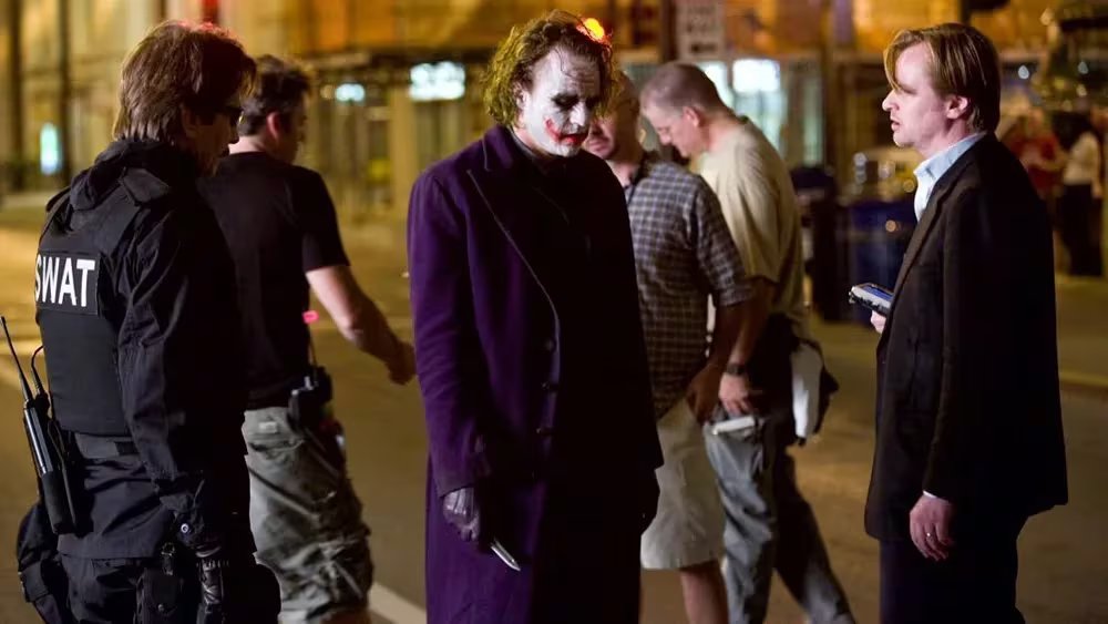 Christopher Nolan en el rodaje de 'El caballero oscuro'