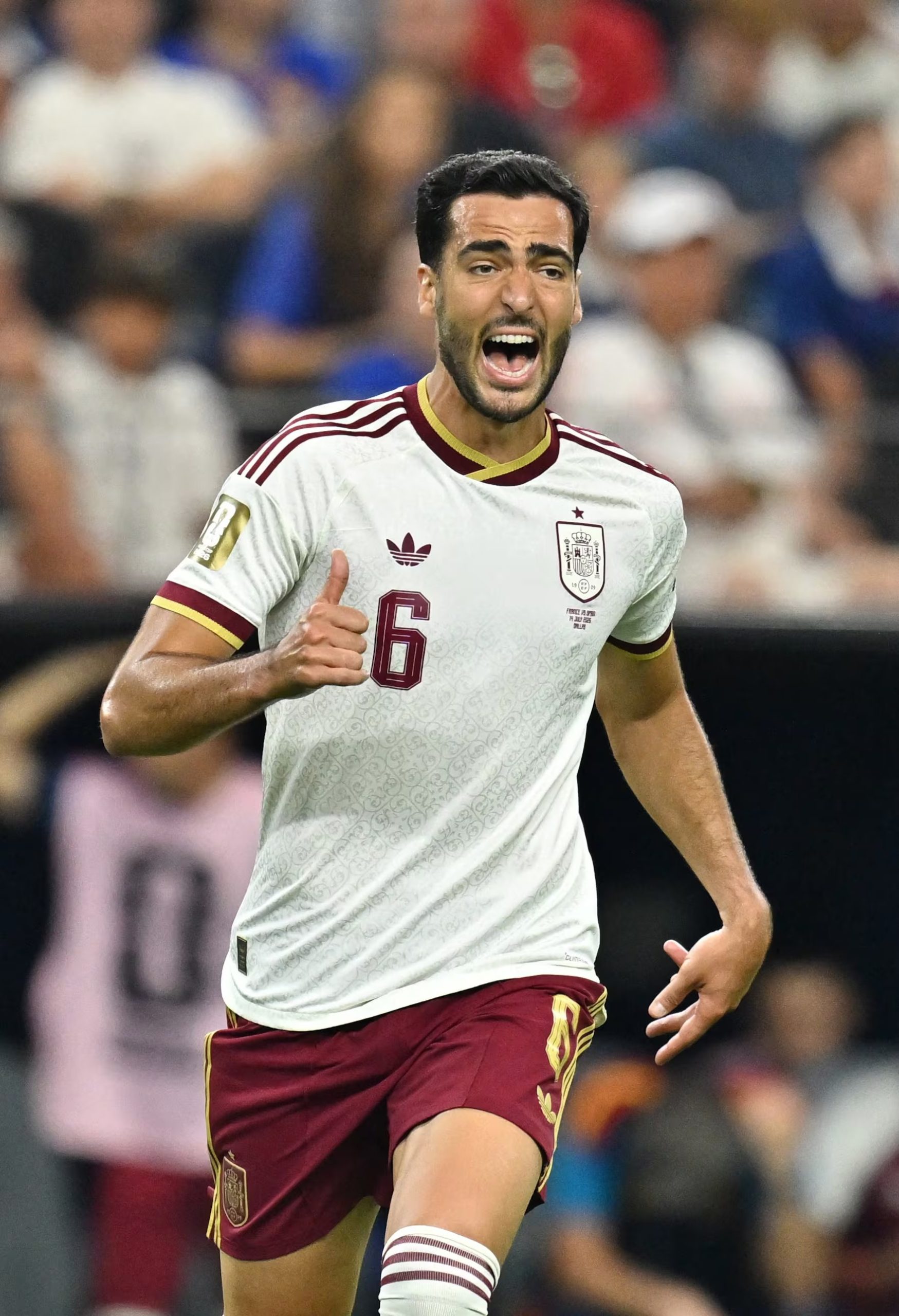 Mikel Merino en el Mundial 2026 (Reuters/Maria Lysaker)