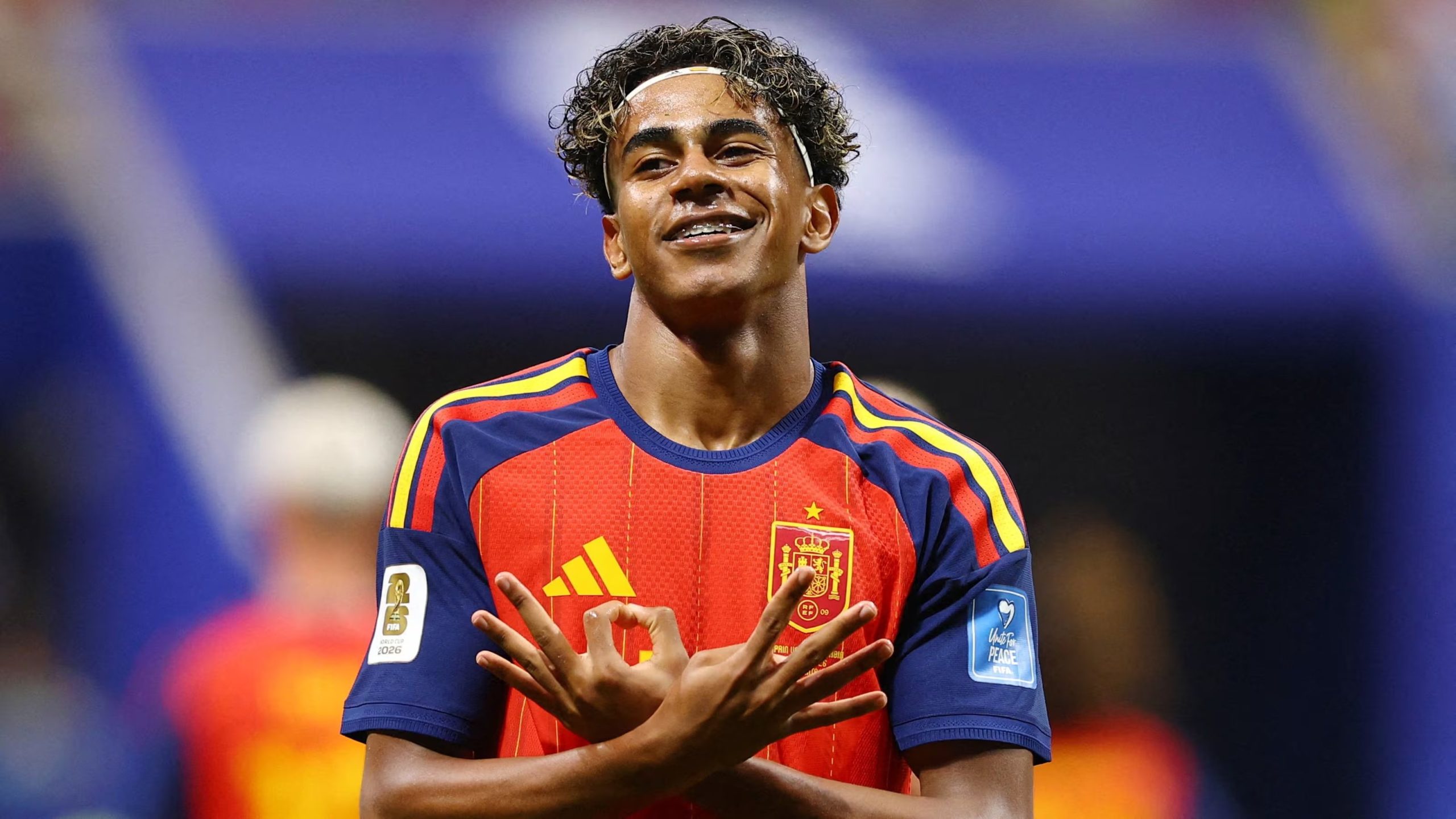 El futbolista de la selección española Lamine Yamal (REUTERS/Claudia Greco)