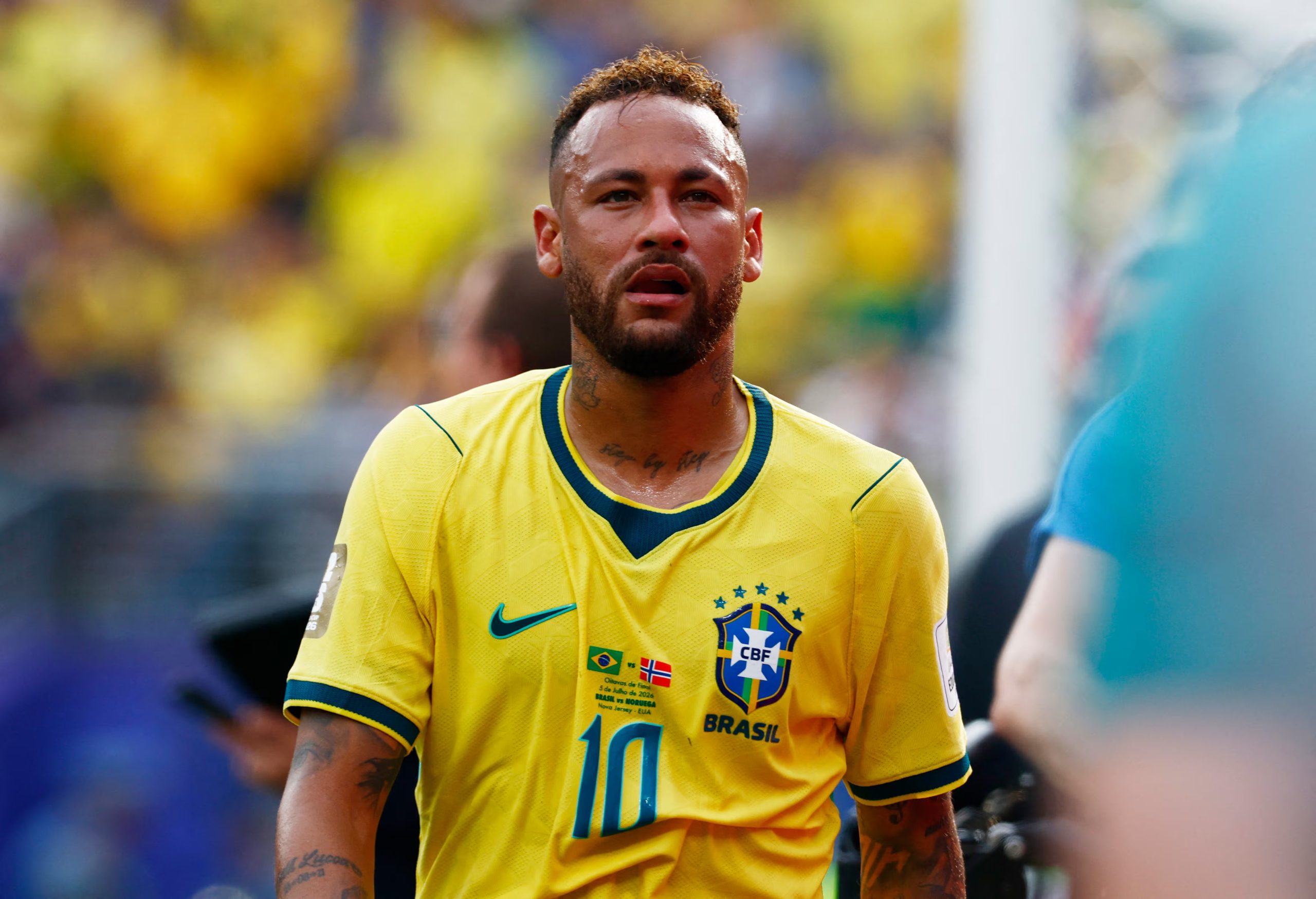 Tras la eliminación de Brasil, Neymar confirmó su salida definitiva de la selección (REUTERS/Jeenah Moon)