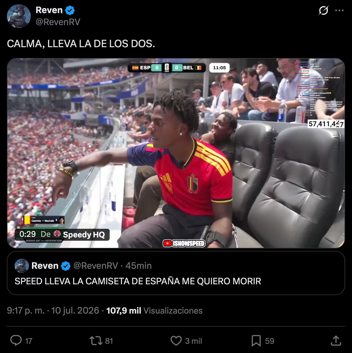 Los mejores memes del España vs Bélgica. (Redes sociales / Captura de pantalla)