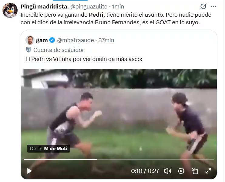 Meme Pedri y Vitinha. (X)