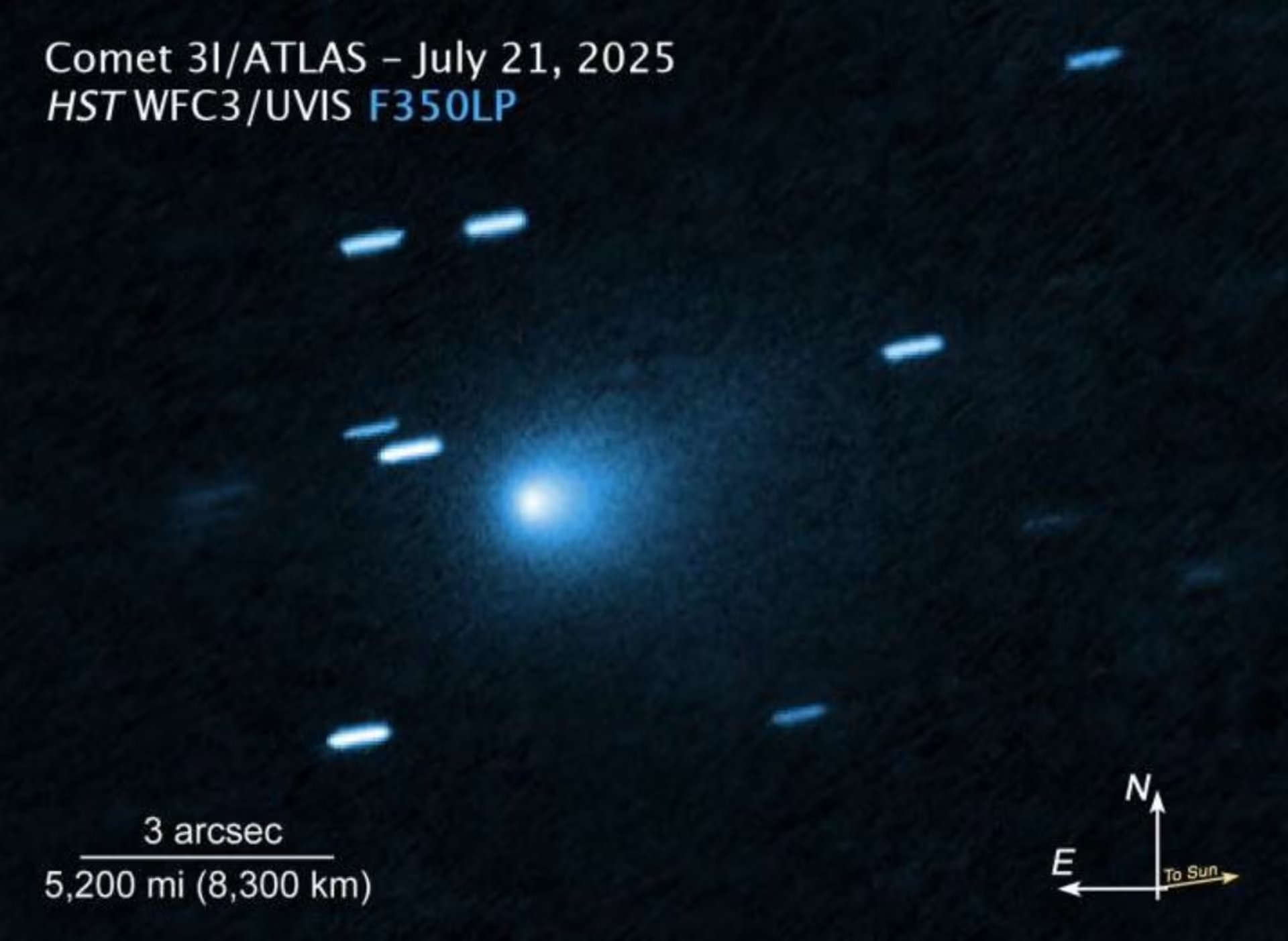 Los estudios sobre 3I/ATLAS indican que el cometa se originó en la periferia de un sistema estelar antiguo y pobre en elementos pesados (Europa Press)
