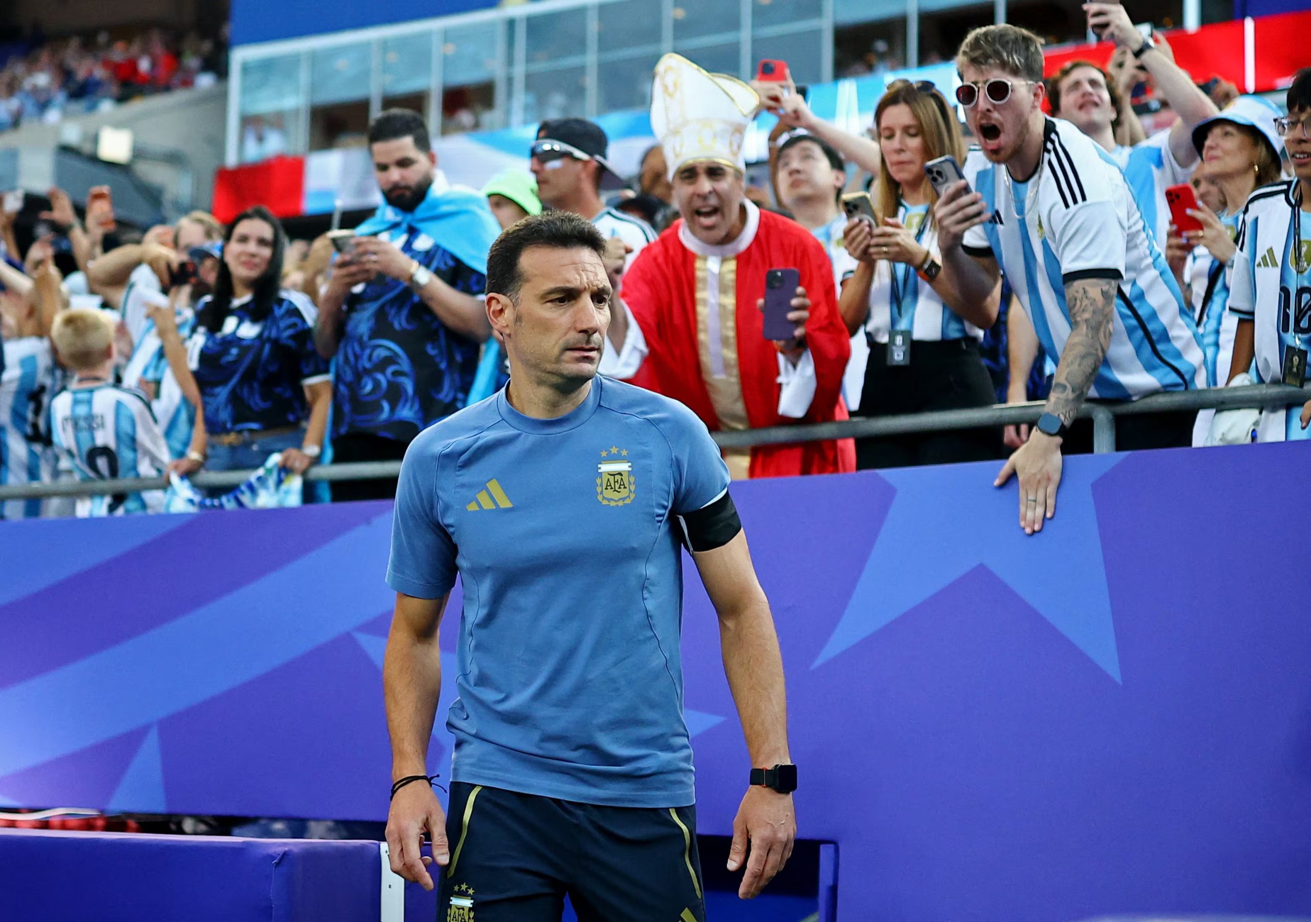 El seleccionador de Argentina, Lionel Scaloni. (Agustin Marcarian/Reuters)