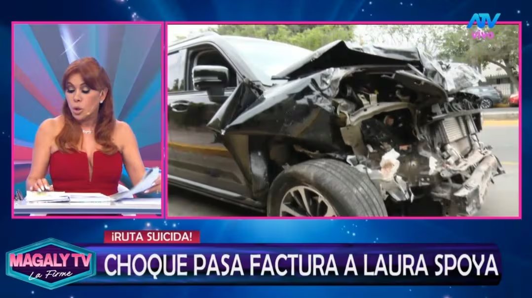 Magaly Medina asegura que Laura Spoya deberá asumir más de US$ 20 mil entre deducibles, penalidades y multas. Captura: Magaly TV La Firme.