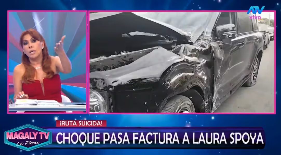 Magaly Medina asegura que Laura Spoya deberá asumir más de US$ 20 mil entre deducibles, penalidades y multas. Captura: Magaly TV La Firme.