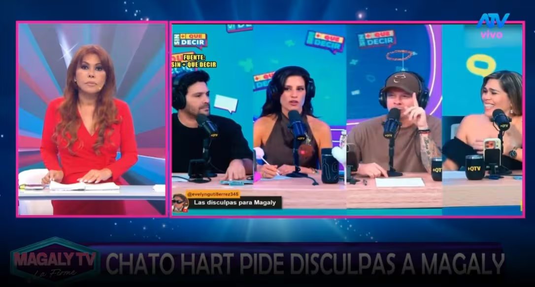 Mario Hart reconoce que confundió a Magaly Medina con la polémica por su matrimonio con Korina Rivadeneira. Captura: Magaly TV La Firme.