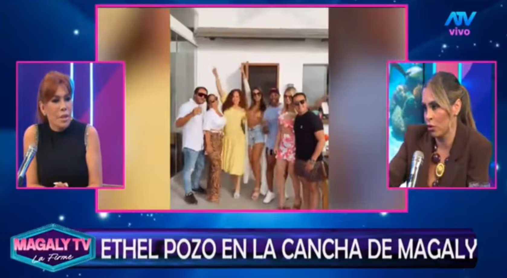 Ethel Pozo revela que Christian Domínguez le dijo “no soy yo” antes del ampay y lo defiende como amigo. Captura: Magaly TV La Firme.