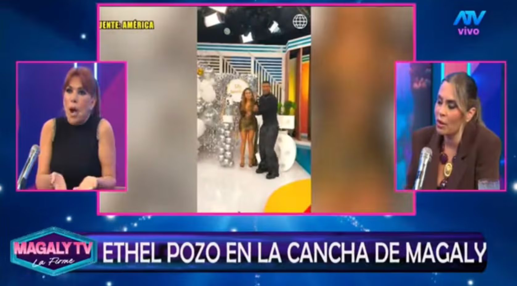 Ethel Pozo revela que Christian Domínguez le dijo “no soy yo” antes del ampay y lo defiende como amigo. Captura: Magaly TV La Firme.