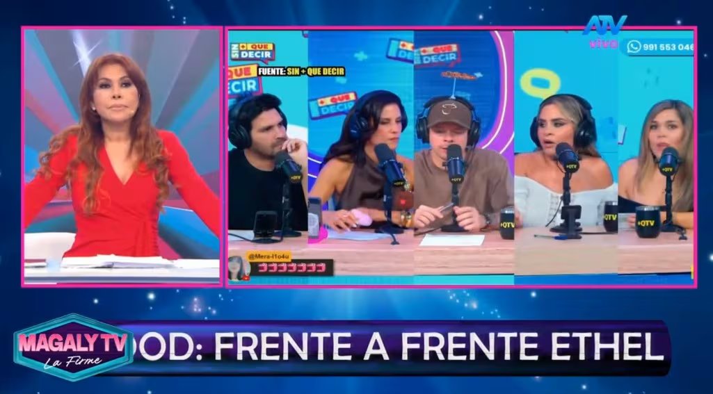 Magaly Medina sobre Ethel Pozo: “Ahora está libre, ya no hay pretextos para que no venga”. Captuyra: Magaly TV La Firme.