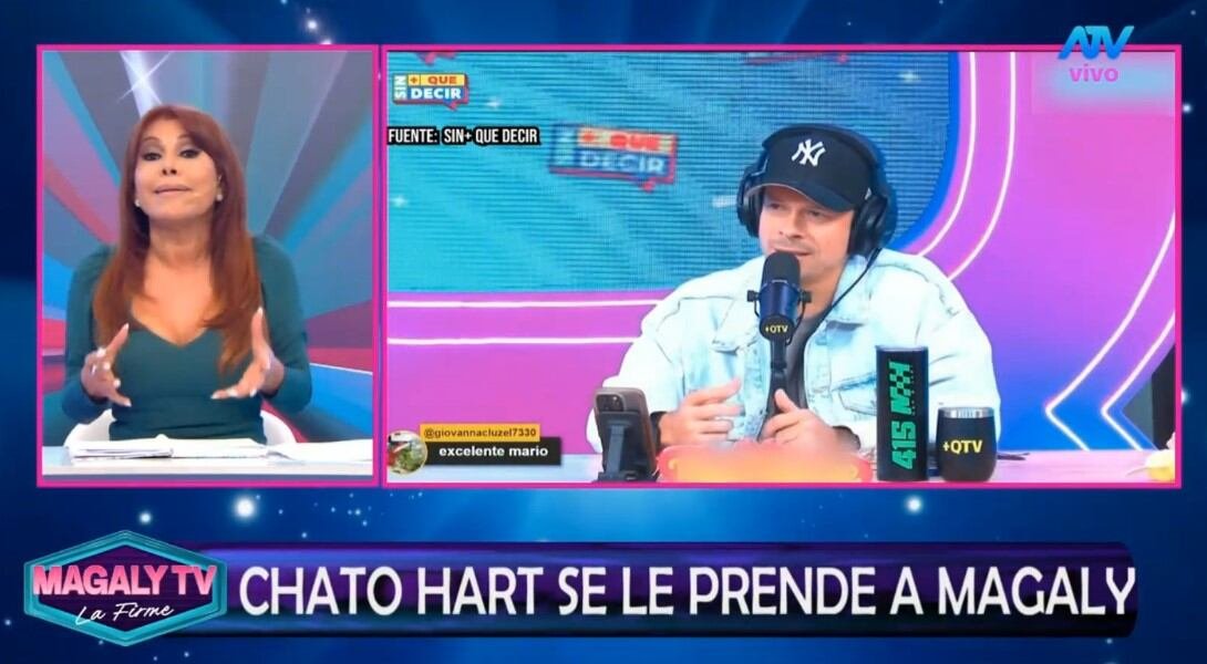 Magaly Medina arremete contra Mario Hart por culparla de la polémica con Korina Rivadeneira. Captura: Magaly TV La Firme.
