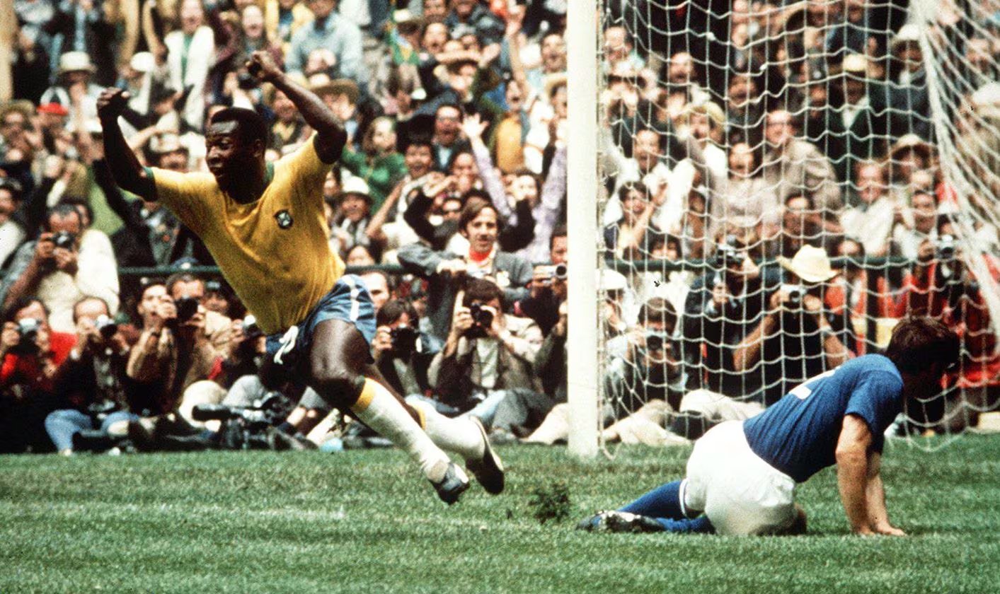 Pelé en México 1970 (Photo by Colorsport/Shutterstock)