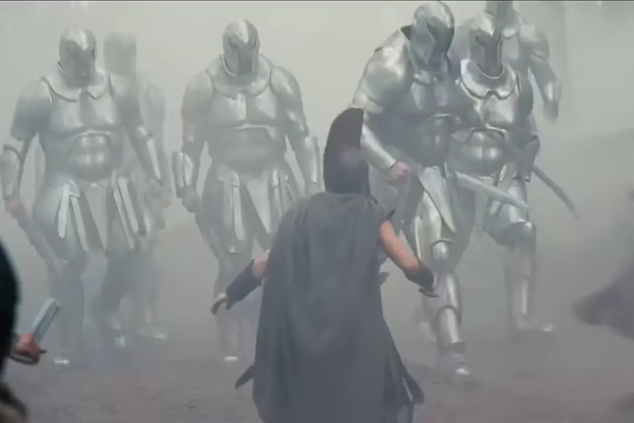 Christopher Nolan incorporó a los gigantes de Homero como parte de una historia sobre las consecuencias de las decisiones tomadas durante la guerra de Troya. (Créditos: Universal Pictures)