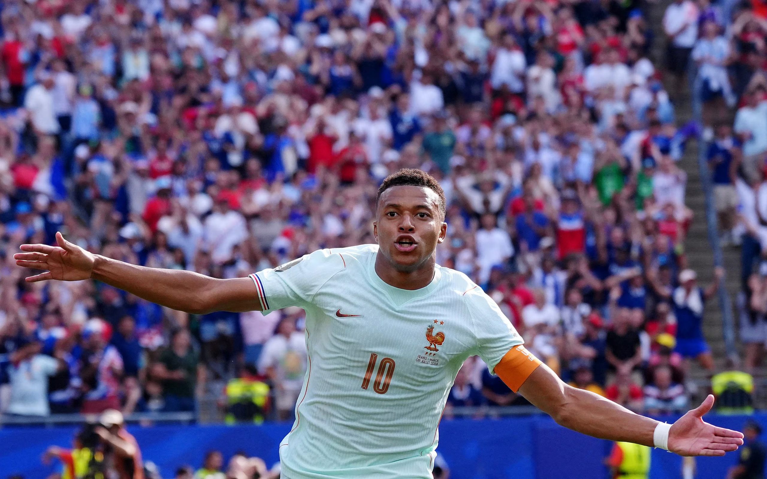 Kylian Mbappé celebra su gol (IMAGN IMAGES via Reuters/David Butler Ii)