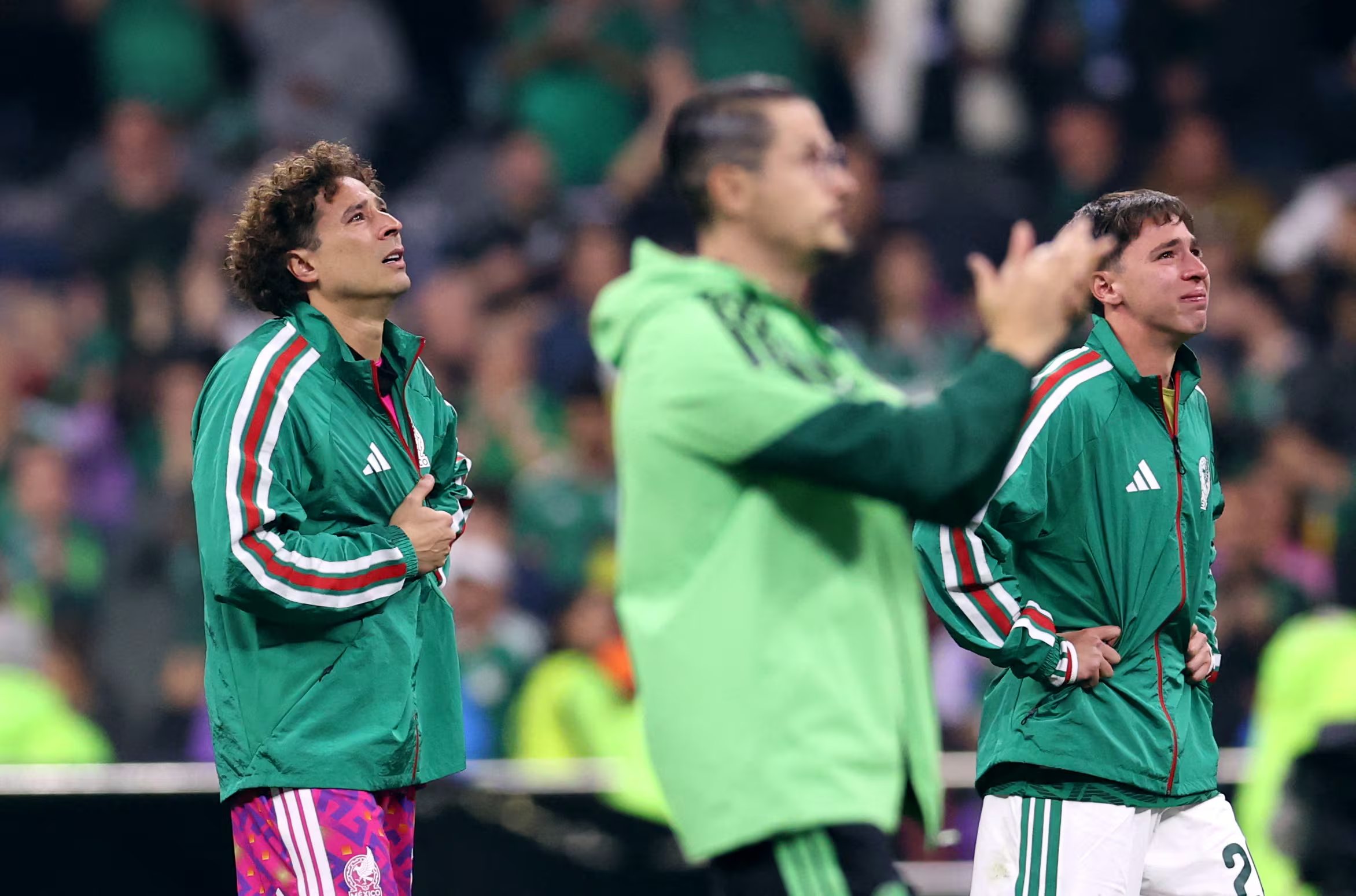 Soccer Football - FIFA World Cup 2026 - Round of 16 - Mexico v England - Estadio Azteca, Mexico City, Mexico - July 5, 2026 Mexico's Guillermo Ochoa looks dejected after the match following their elimination from the World Cup REUTERS/Raquel Cunha