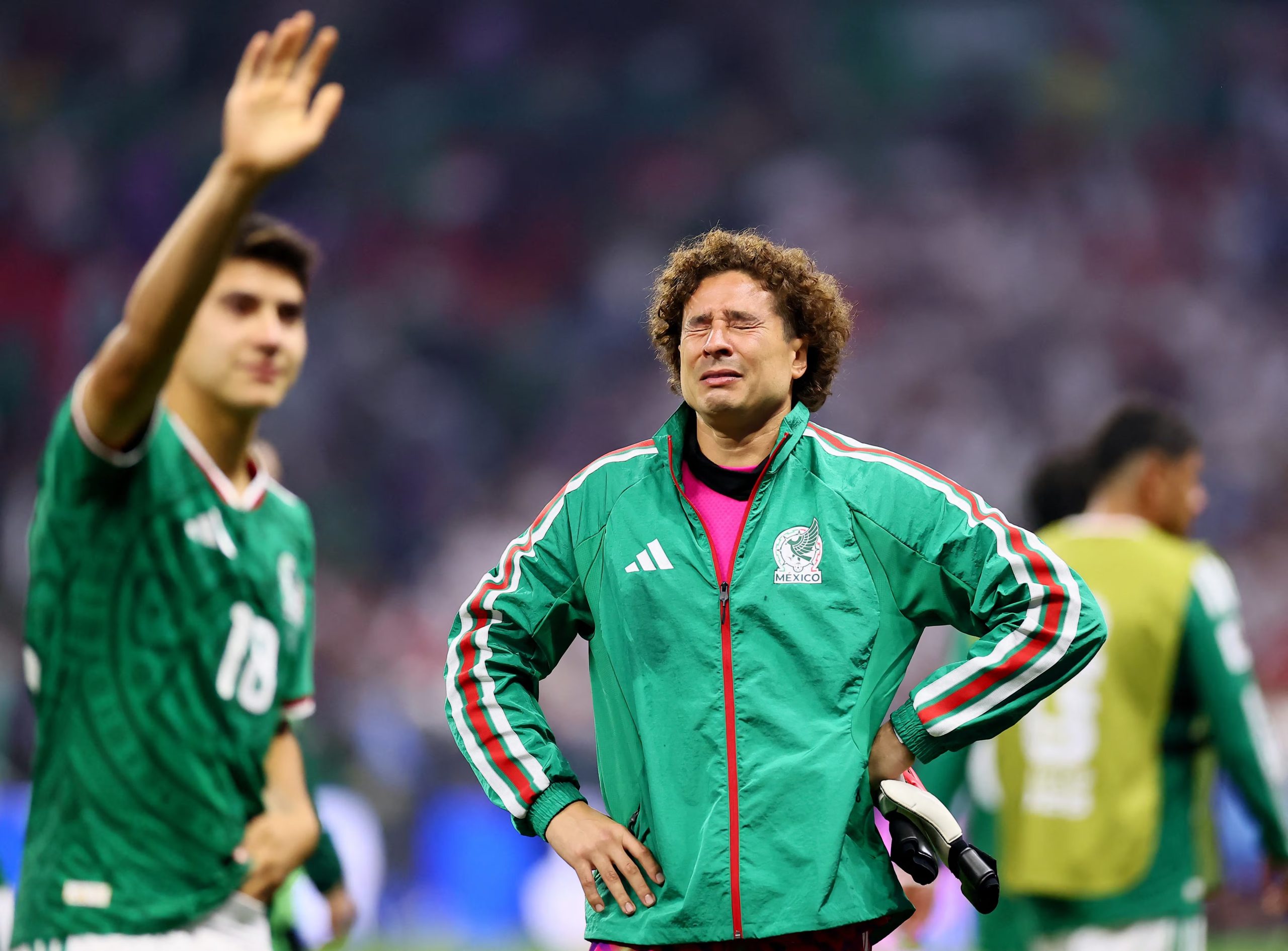 Soccer Football - FIFA World Cup 2026 - Round of 16 - Mexico v England - Estadio Azteca, Mexico City, Mexico - July 5, 2026 Mexico's Guillermo Ochoa looks dejected after the match following their elimination from the World Cup REUTERS/Eloisa Sanchez