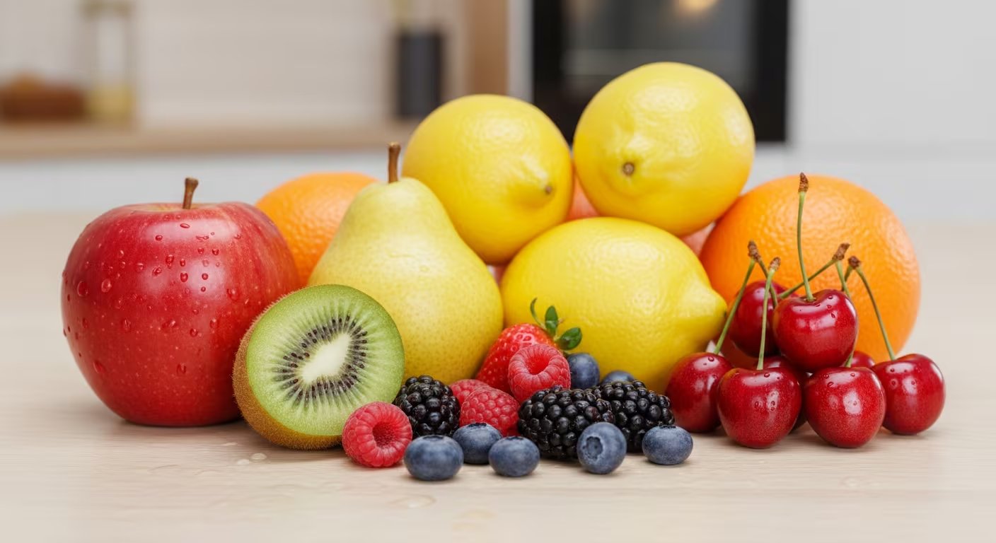 Las frutas y verduras aportan volumen, fibra y nutrientes en el método 4x4, y favorecen la saciedad con pocas calorías (Imagen Ilustrativa Infobae)