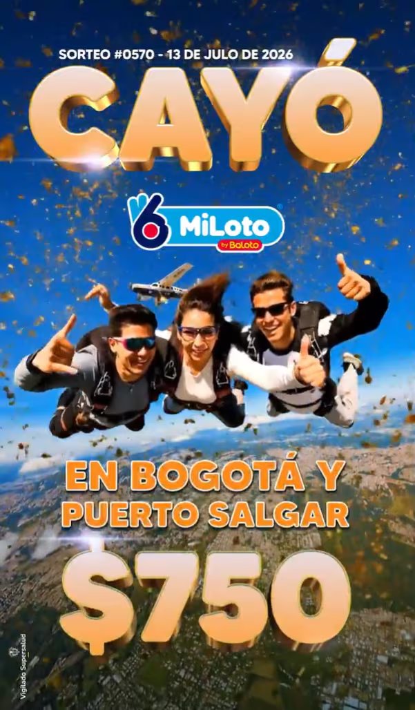 La combinación ganadora del sorteo 570 de MiLoto estuvo compuesta por los números 13, 18, 25, 32 y 33 - crédito Baloto