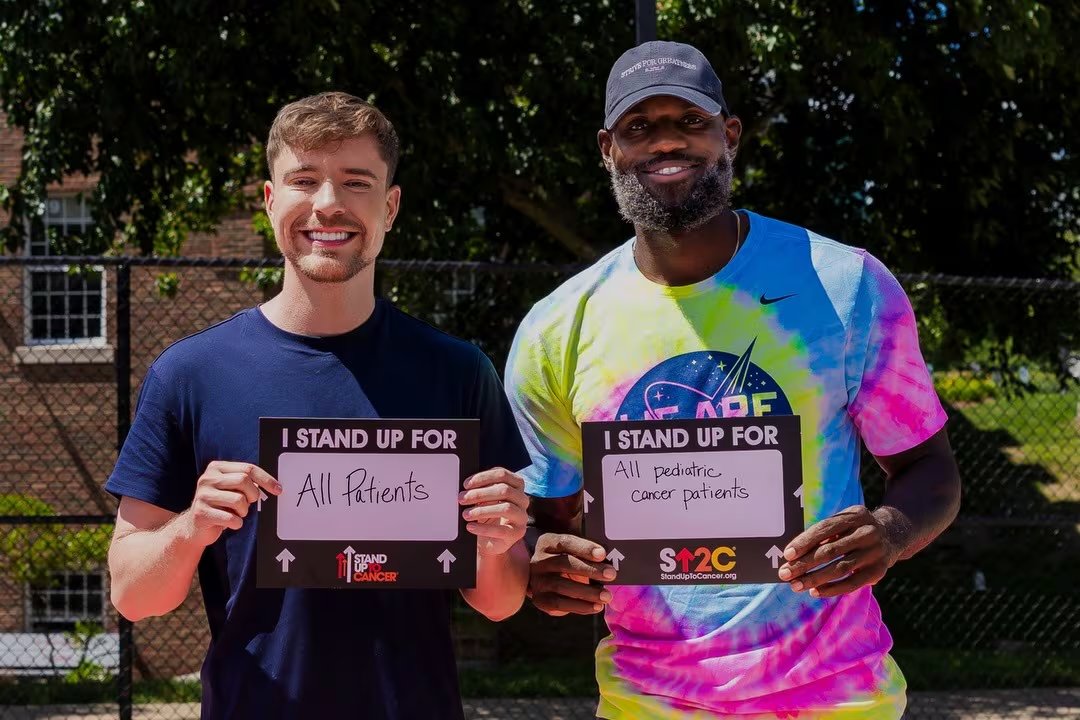 El proyecto busca impulsar el SU2C Pediatric Cancer Dream Team para acelerar el desarrollo de tratamientos pediátricos contra el cáncer (Instagram/@mrbeast)