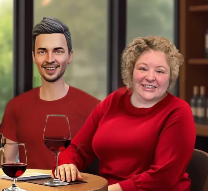 Mujer se muestra enamorada de chatbot de IA. (meandmyaihusband.com)