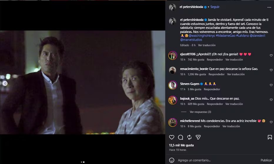 Peter Shinkoda rindió homenaje a Wai Ching Ho tras su muerte.
