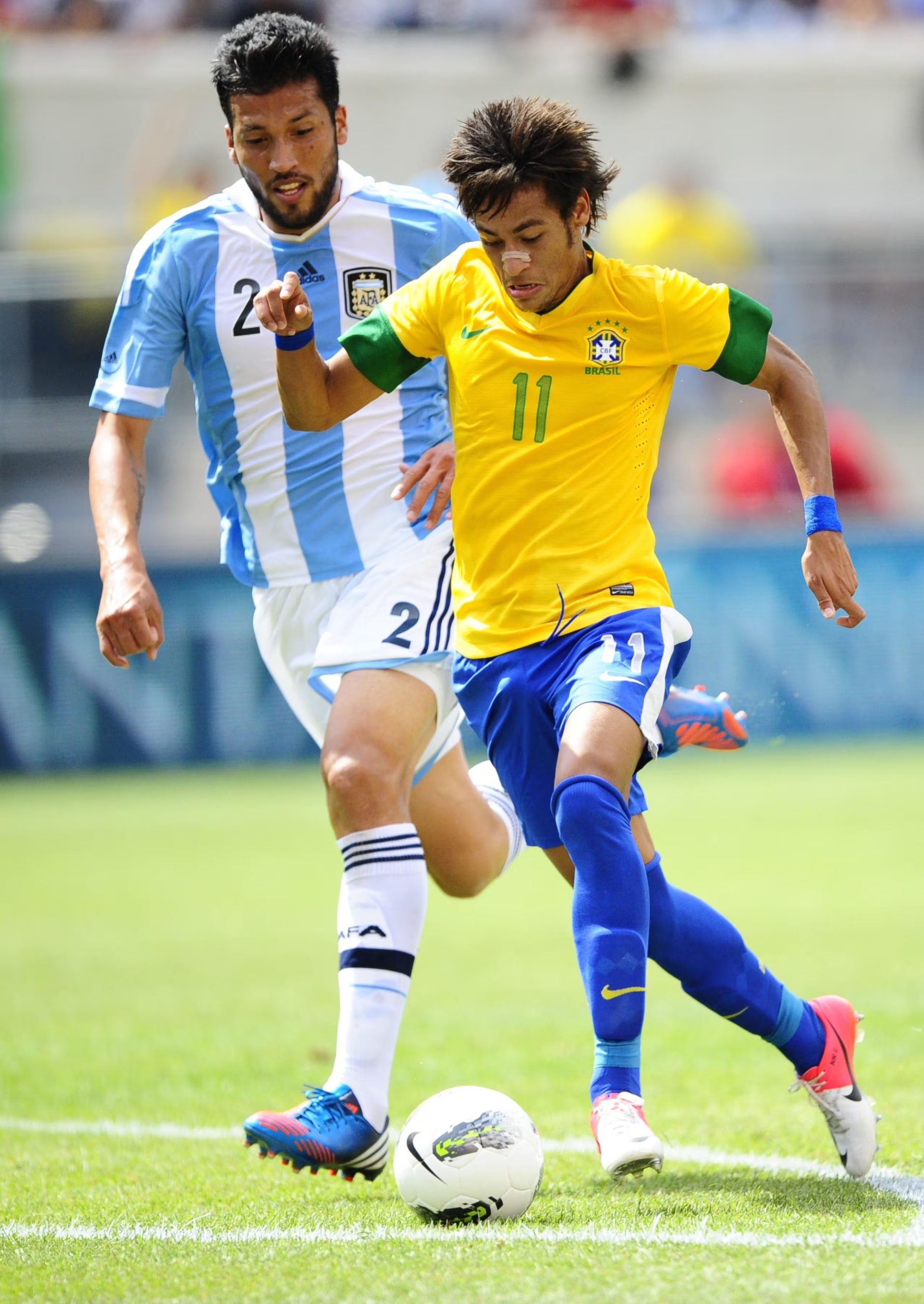 El delantero del Santos debutó con la selección brasileña en el estadio MetLife en 2010, el mismo escenario donde anunció su retiro 16 años después