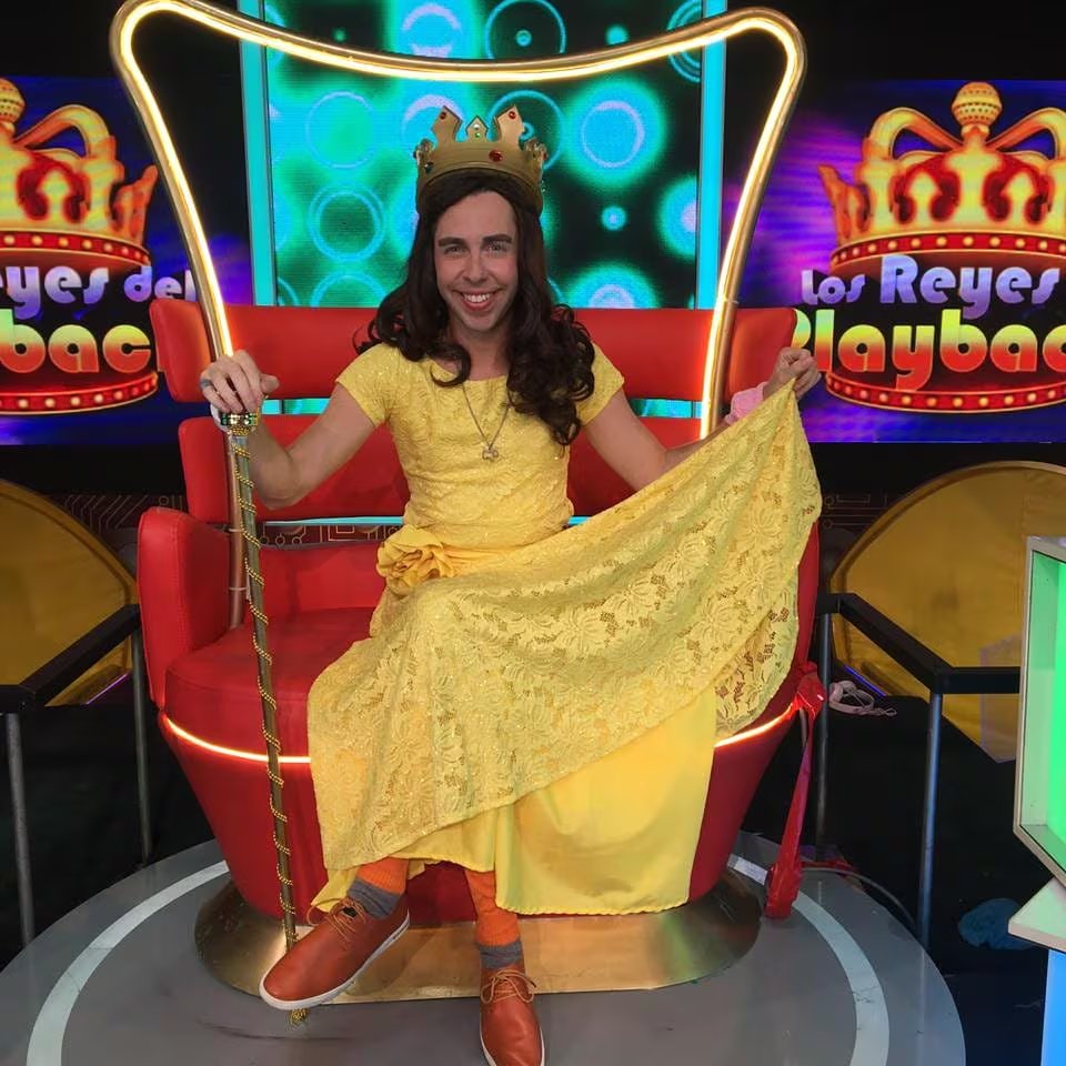 Nicolás Maiques se presentó en un reality en Perú, Los reyes del Playback