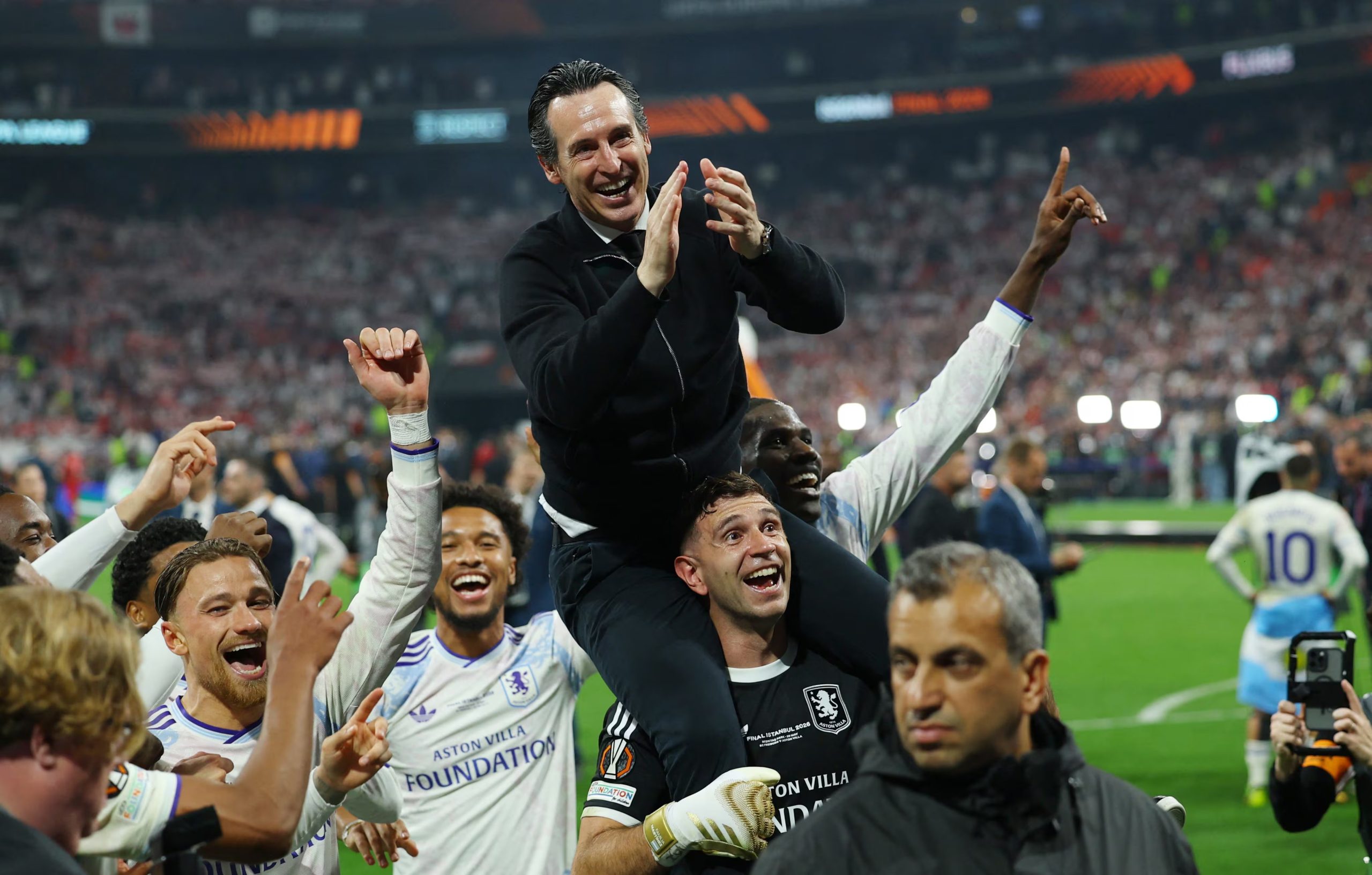 Los dirigidos por Unai Emery ganaron la última edición de la Europa League, y ahora apuntan hacia la Champions. REUTERS/Kemal Aslan