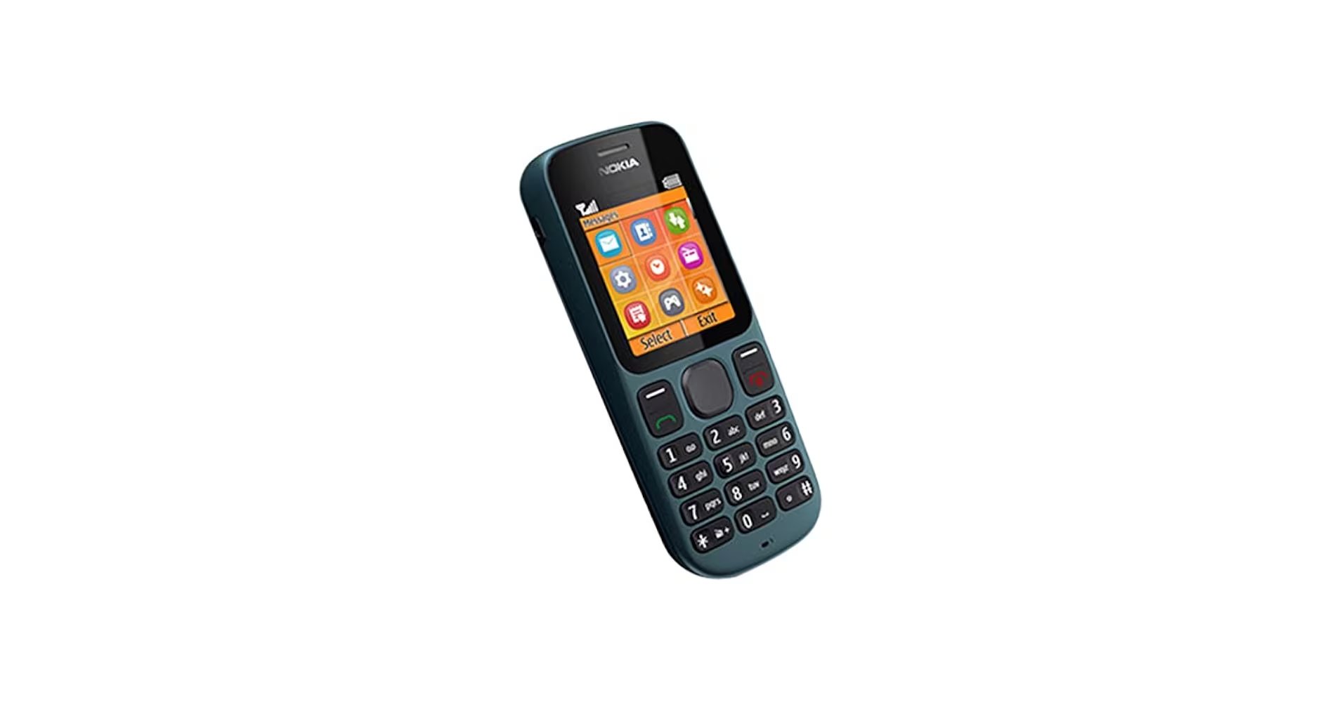 El Nokia 100 llegó al mercado en 2011 como un celular de funciones sencillas, resistencia física y batería de larga duración.