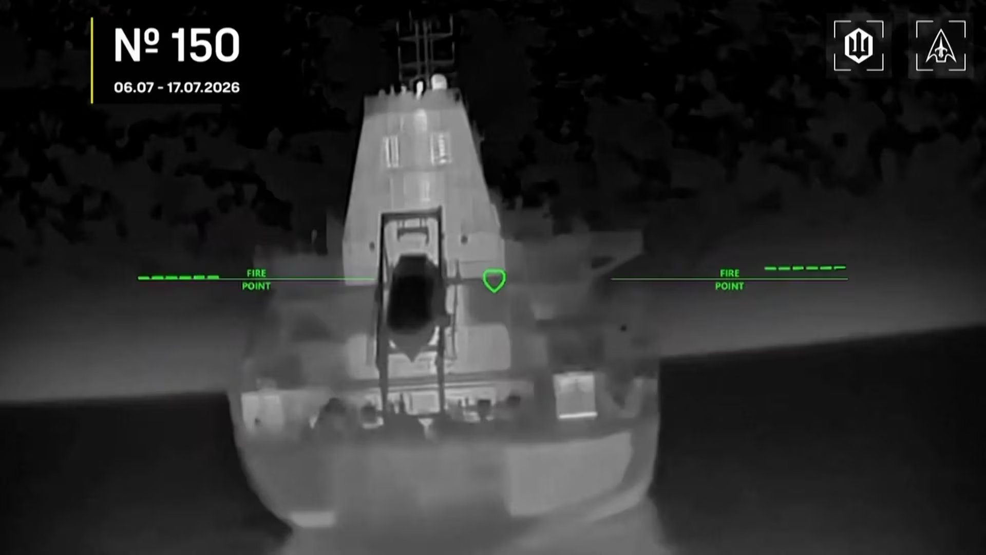 Drones ucranianos atacaron 12 buques rusos en el Mar Negro