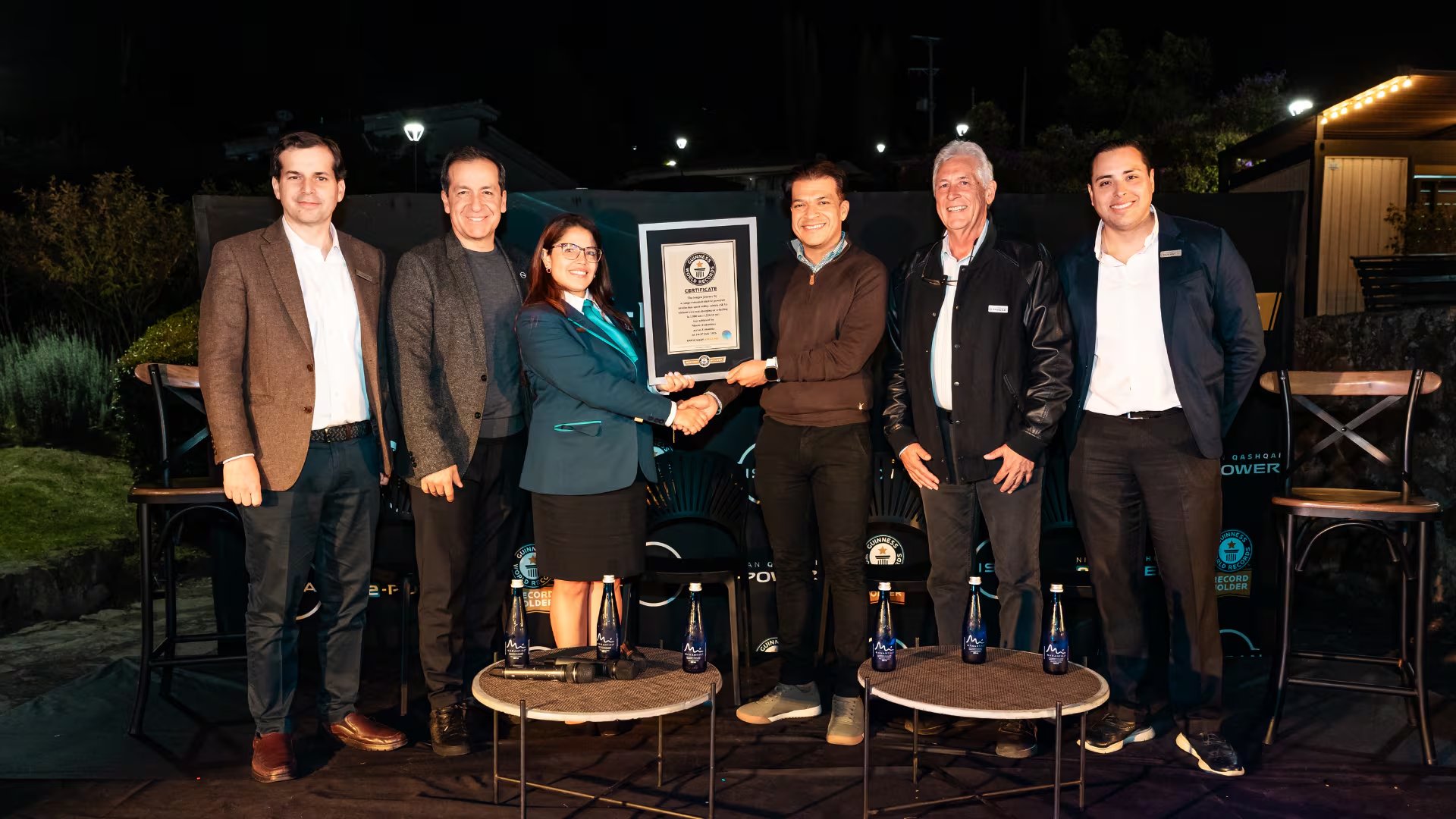 La marca celebró el reconocimiento Guinness World Records™ durante un evento en Paipa. (Nissan)
