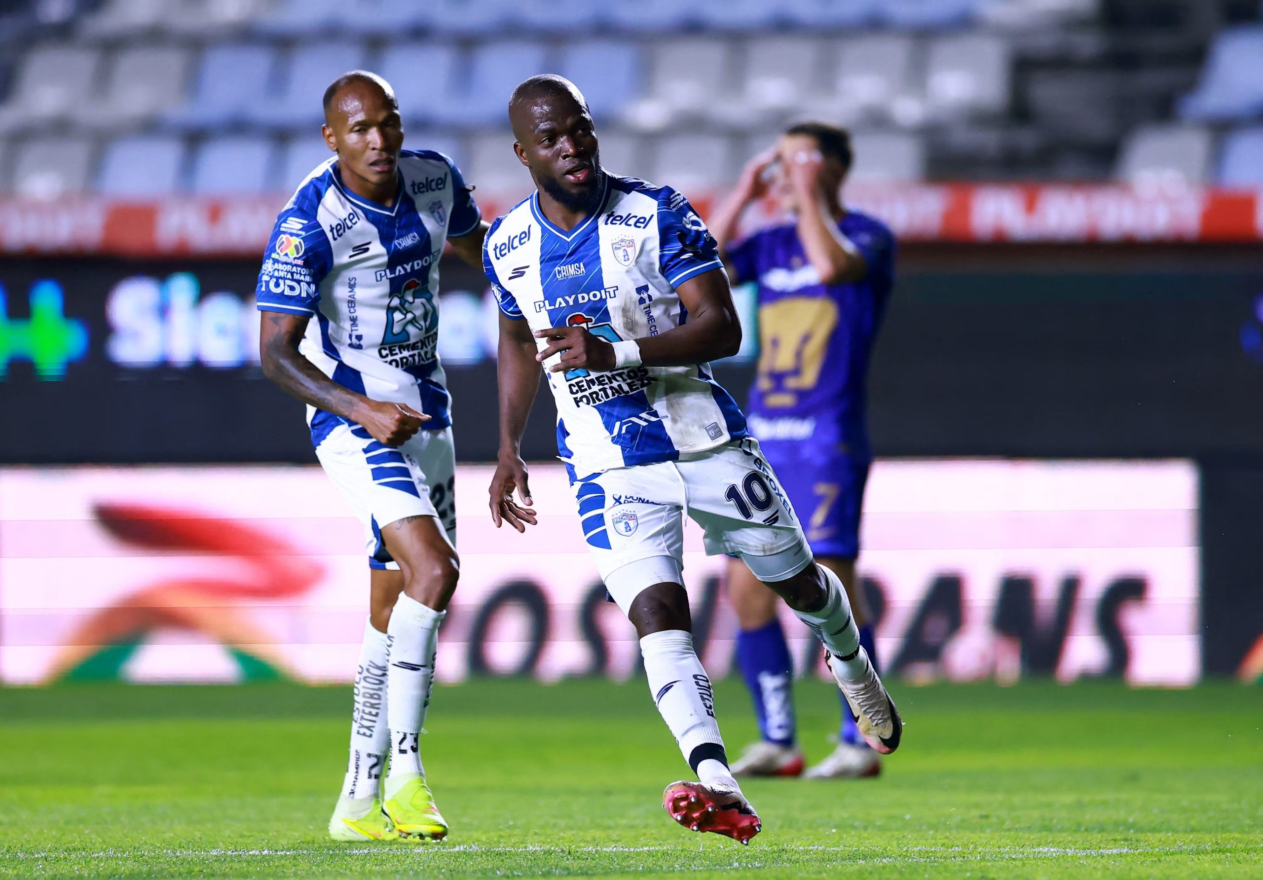 El delantero aportó tres goles en Liguilla entre el Apertura 2025 y el Clausura 2026, torneo en el que Pachuca cayó ante Pumas en semifinales. REUTERS/Eloisa Sanchez