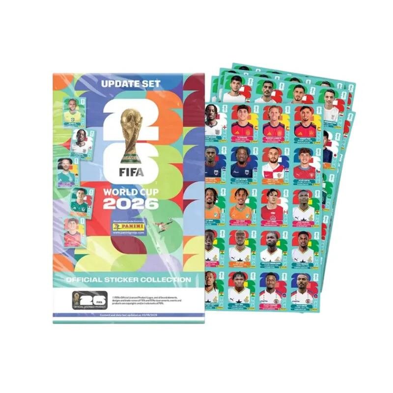 Set de actualización del álbun Panini con los jugadores convocados que no fueron incluidos al inicio - crédito Panini