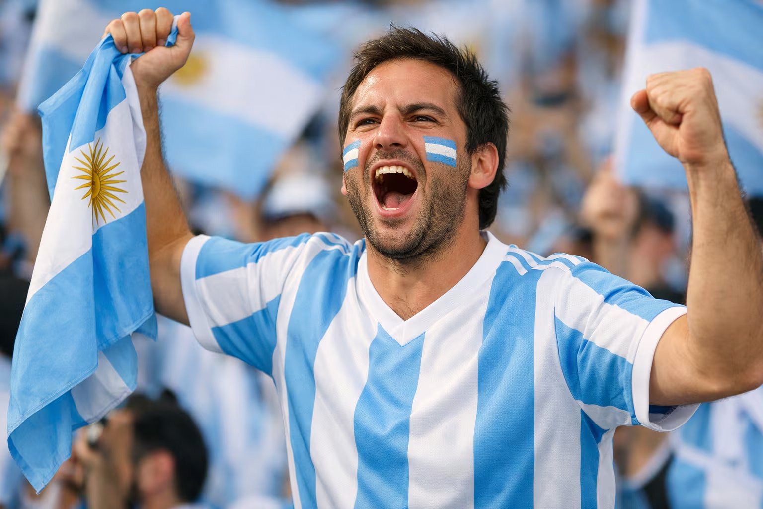 El 77% de los argentinos señaló la unión nacional como una de las principales razones para seguir el Mundial (Imagen Ilustrativa Infobae)