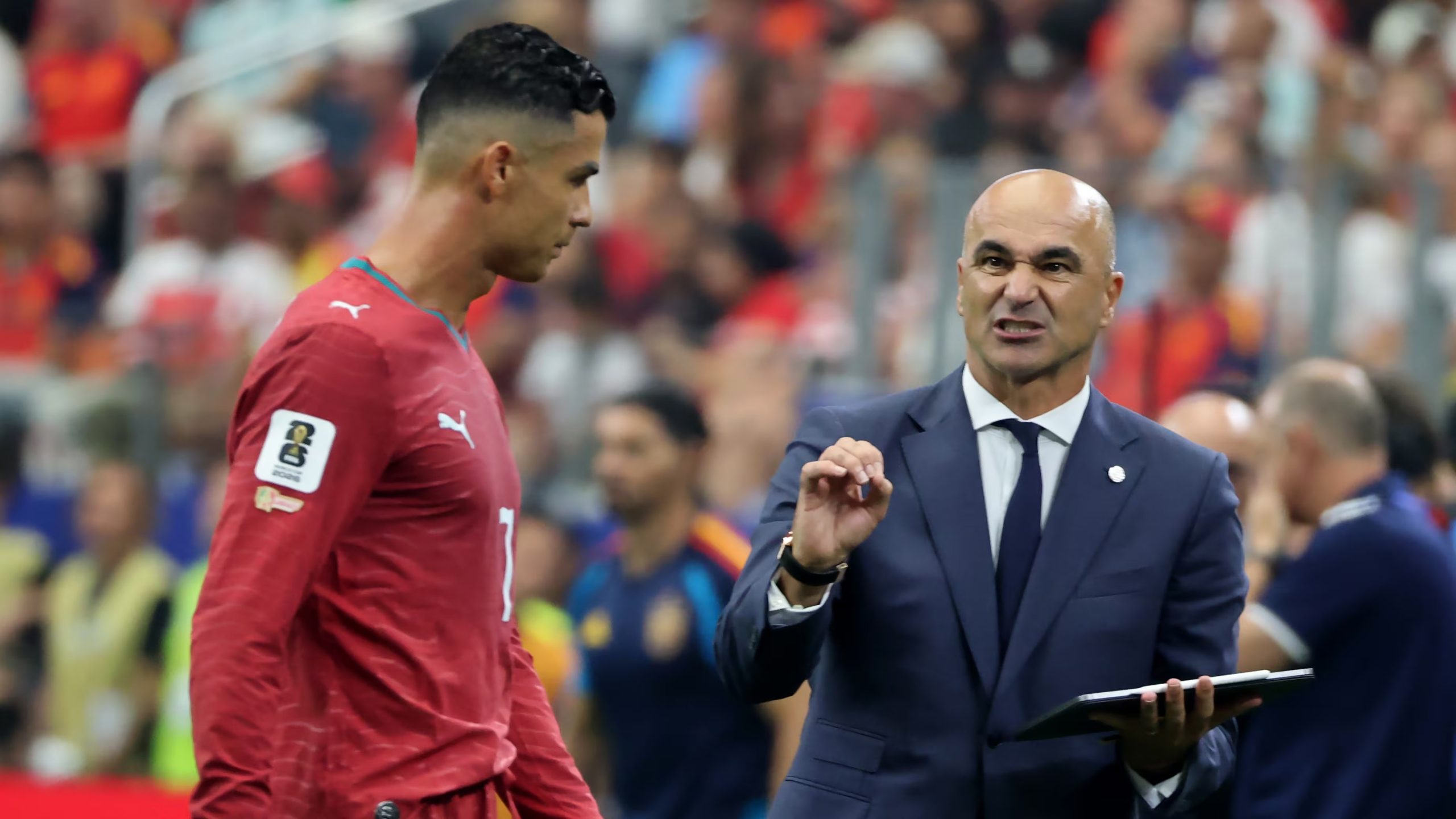 Martínez y Cristiano, durante el Mundial (EFE/ Lavandeira Jr)
