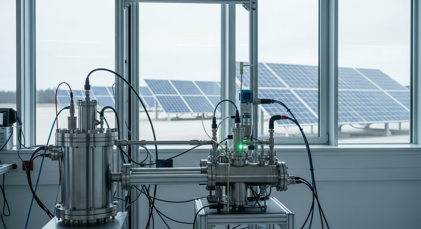Los catalizadores de cobre que transforman CO₂ en productos de valor comercial, como el acetato, habían sido diseñados para operar con un suministro eléctrico estable.