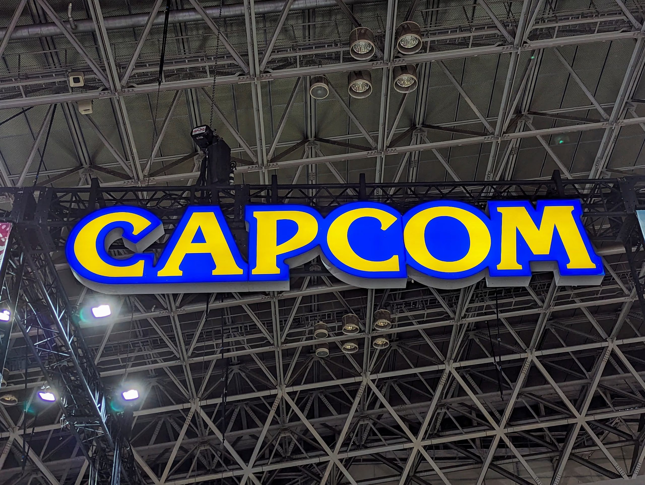 Capcom's logo is pictured at the Tokyo Game Show, in Tokyo, Japan September 22, 2023. REUTERS/Sam Nussey