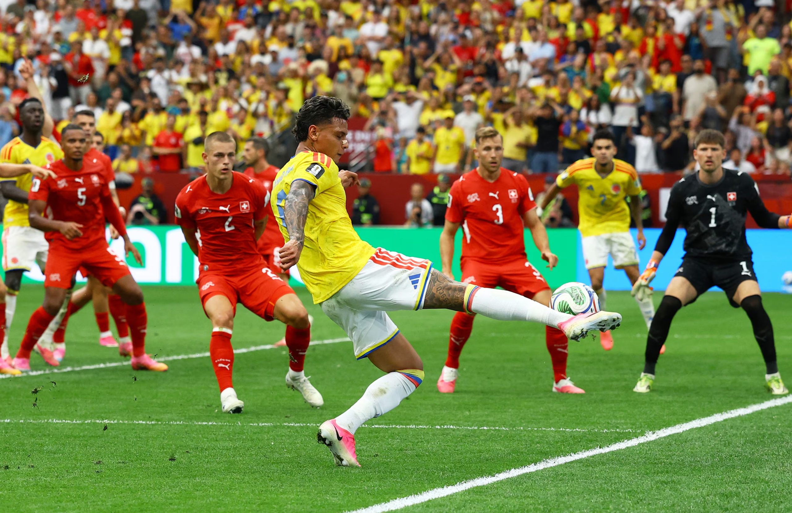 Richard Ríos perdió la titularidad con la selección Colombia con Gustavo Puerta-crédito Albert Gea/REUTERS