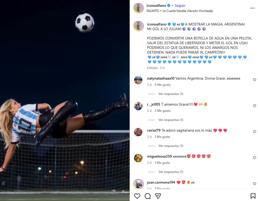 Graciela Alfano subió un video con IA como parte de su cábala