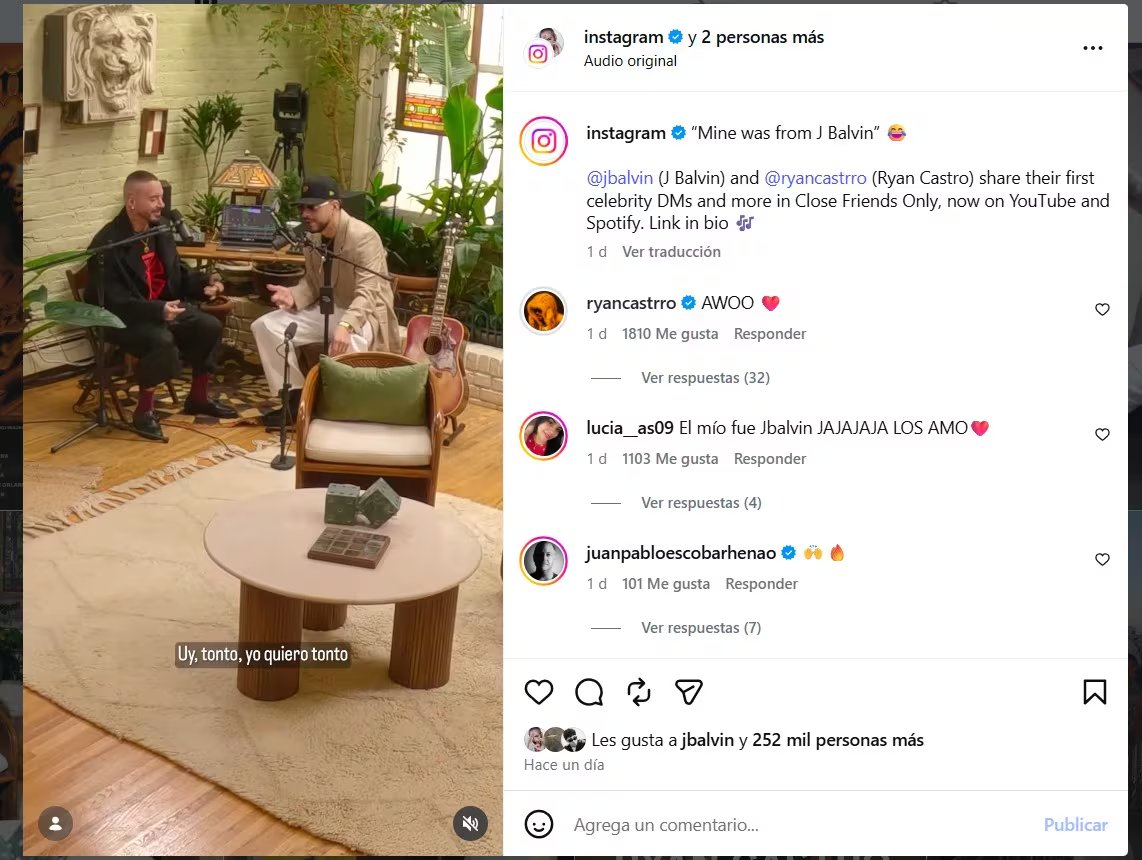 Ryan Castro contó cómo sueña la familia que quiere - crédito @ryancastro/IG