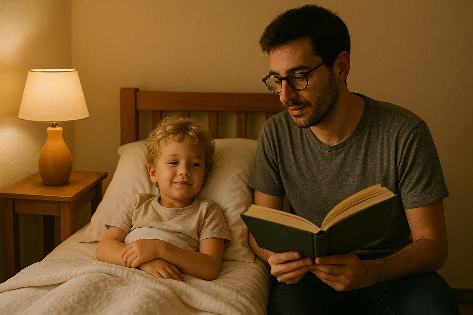 La lectura antes de dormir es uno de los rituales familiares que contribuyen a formar el gusto por los libros, explican las fuentes. (Imagen Ilustrativa Infobae)